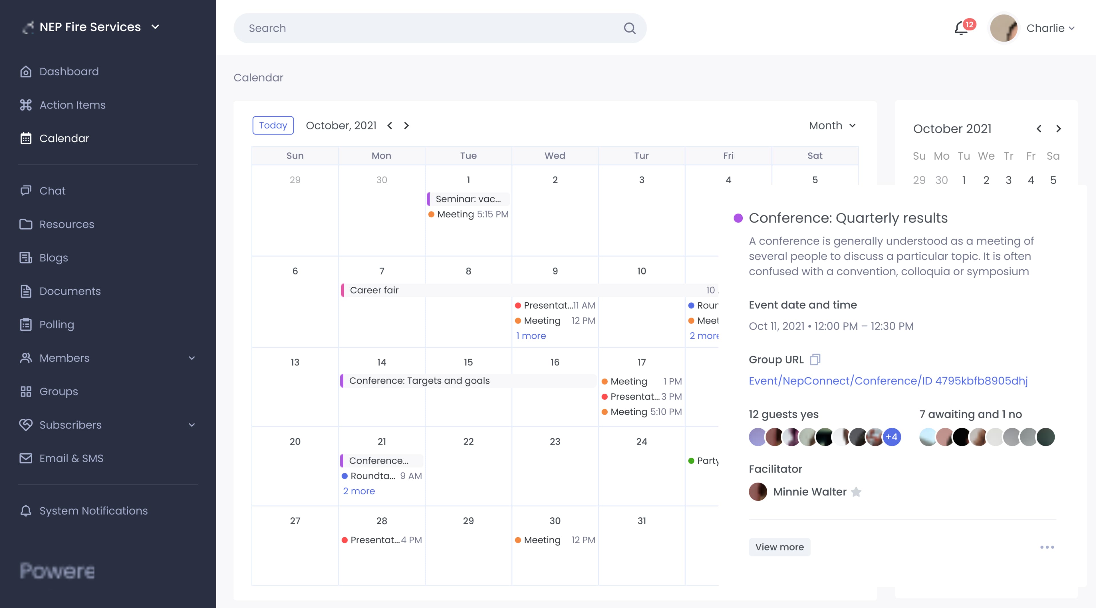 Union Management Platform UI/UX - Screenshot 3