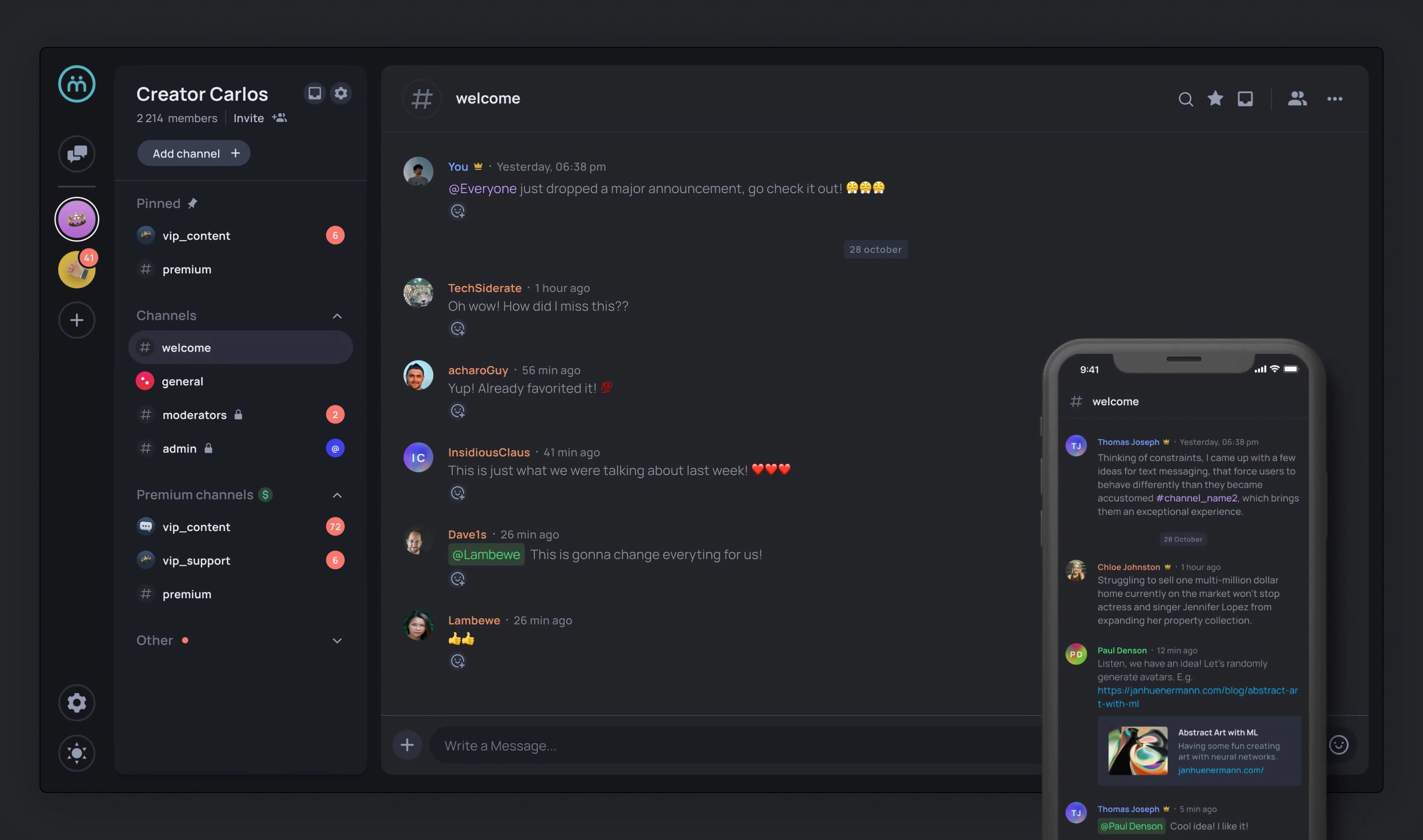 Community Chat Platform - Screenshot 4